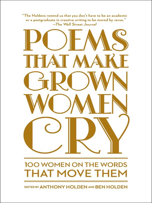 Cover image for Poems That Make Grown Women Cry